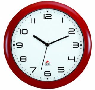 Nástěnné hodiny HORNEW, červená