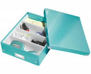 Organizační krabice Click-N-Store A4 tyrkysová