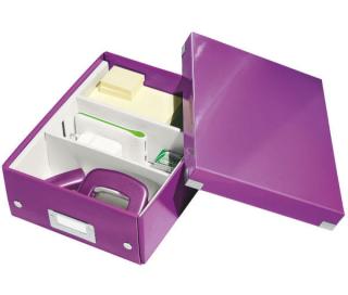Organizační krabice Click-N-Store A5 fialová