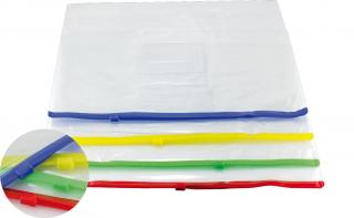 Plastový obal se zipem A4, 1 ks barva  desek: modrá