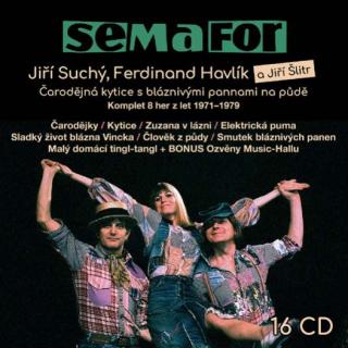 SEMAFOR, JIŘÍ SUCHÝ, FERDINAND HAVLÍK - Čarodějná kytice s bláznivými pannami na půdě - Komplet 8 her 1971-1979 - 16 CD