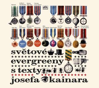 SVĚTOVÉ EVERGREENY S TEXTY JOSEFA KAINARA - Hraje Orchestr Gustava Broma - CD