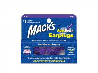Mack's Aqua Block® - 2 páry Špunty do uší do vody