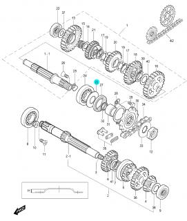 [22] Podložka 09160H20011 (převodovka) - Hyosung GV 250