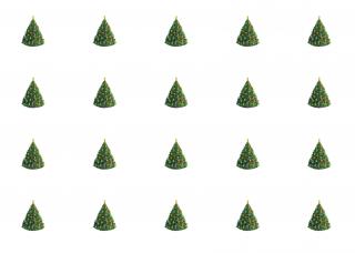 Sugar Stamp ( obrázky na pusinky) - Vánoční stromečky