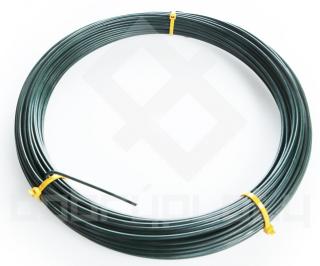 Napínací drát PVC, síla drátu 3,2 mm, délka 32m - zelený