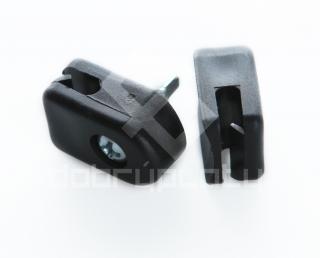 Příchytka na napínací drát - PVC černá, šroubovací - 10 ks/bal.