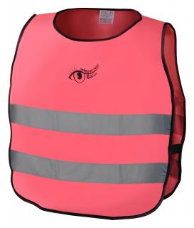 Dětská reflexní vesta - růžová