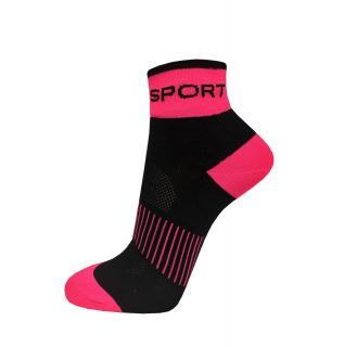 Fluorescenční růžové ponožky Velikost: 38-39