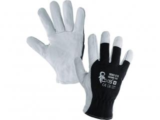 Kombinované rukavice TECHNIK ECO, černo-bílé, vel.8