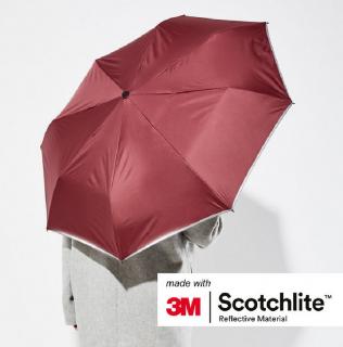 Reflexní 3M scotchlite deštník - ČERVENÝ