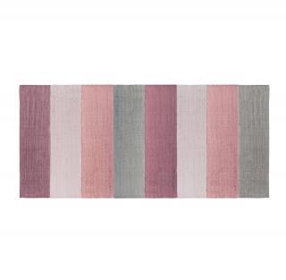 koberec obdélník růžovo šedý