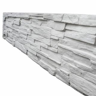 Betonový panel EXCLUSIVE jednostranný 200x40x4 cm - štípaný kámen - přírodní