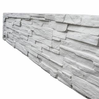Betonový panel EXCLUSIVE oboustranný 200x40x4 cm - štípaný kámen - přírodní