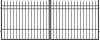 PORTLAND brána dvoukřídlová, šířka 4000 x výška 1600 mm