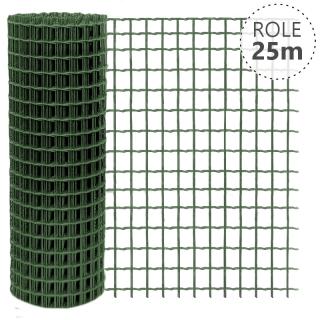 Svařované pletivo Pilonet Super Zn+PVC, oko 50 x 50mm, síla drátu 3,0mm, role 25m, barva zelená, výška dle výběru výška v mm: 1000 mm