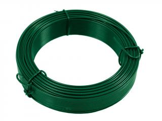 Vázací drát PVC 1,0/1,40 mm, 50m, zelený