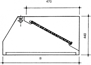 Nástěnná digestoř Hloubka: 1000 mm, Šířka: 1000 mm