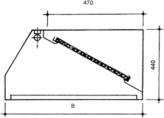 Nástěnná digestoř Hloubka: 1000 mm, Šířka: 1400 mm