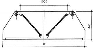 Závěsná digestoř Hloubka: 1200 mm, Šířka: 1200 mm