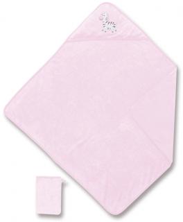 Koupací ručník s kapucou CRAZY - různé barvy Pretty - růžová