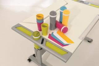 Příslušenství k psacímu stolu Paidi TABLO Přídavný barevný set - šedobílý
