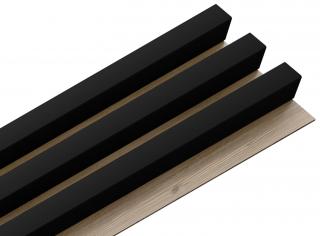 Dřevěný obklad - LINEA 3 černá