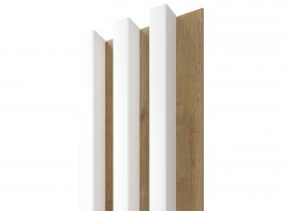 Dřevěný obklad - LINEA SLIM 3 bílá