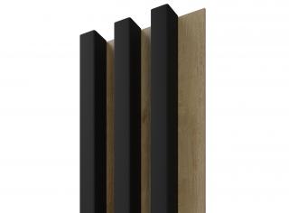 Dřevěný obklad - LINEA SLIM 3 černá