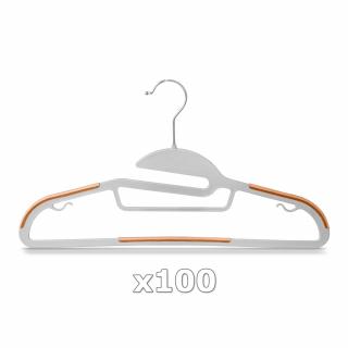 Plastové ramínko na oděvy oranžové 100 ks