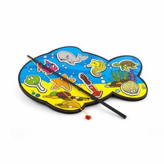 Rybolov pěnový, 8 zvířátek, 46,5 x 34 cm, dětská hra