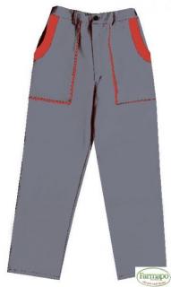 Kalhoty do pasu, pánské, šedo/červené Barva: Šedá, Velikost: 54