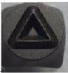 Ruční razník - seriové vyroby Materiál Cr-V (6150)- 6mm Velikost: 5.trojúhelník
