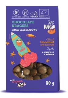 Čokoládové lentilky, bio, vegan – Super Fudgio, 80 g