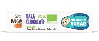 Hořká čokoláda 70% bez přidaného cukru, bio, vegan – Super Fudgio, 40g