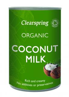 Kokosové mléko, bio – Clearspring, 400ml