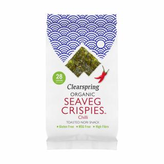 Seaveg Crispies - Křupky z mořské řasy Nori s chilli, bio – Clearspring, 4g
