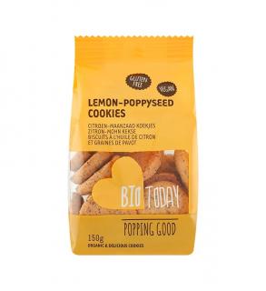 Sušenky s citronem a mákem, bio - BioToday, 150g