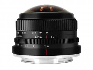 7Artisans 4mm f/2.8 super-širokoúhlý objektiv rybí oko (Canon EOS-M)