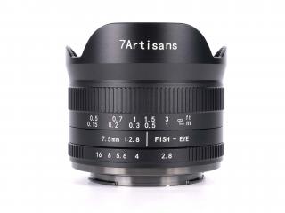 7Artisans 7,5mm f/2,8 MK II  Rybí oko  APS-C objektiv (Canon EOS-M)
