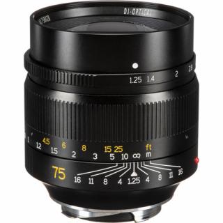 7Artisans 75mm f/1,25 Full frame objektiv (Leica M)