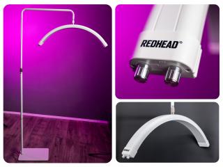 Bílá kosmetická led lampa Half Moon Light (řasy, tetování, makeup, obočí)  50W 28" velikost