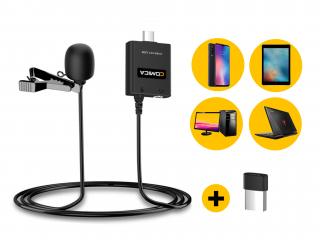 Comica CVM-V01.USB 2,5m klopový mikrofon pro smartphone, tablety, počítače