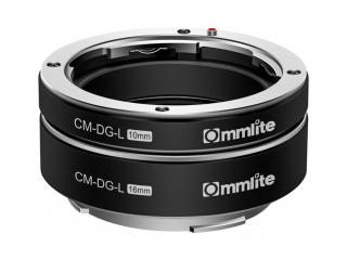 Commlite CM-DG-L automatický Macro Extension tube (10mm+16mm) pro Panasonic S1 S1R S1H Leica SL SL2 Sigma fp L-Mount