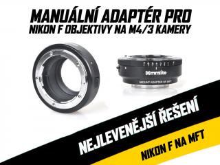 Commlite manuální adaptér z Nikon F na Micro 4/3