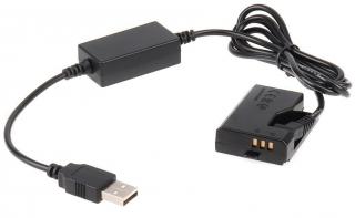 Dummy baterie Canon LP-E10 s USB konektorem