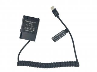 Dummy baterie Nikon EN-EL14 / EN-EL14A s USB-C konektorem