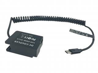 Dummy baterie Panasonic DMW-BLC12 s USB-C konektorem Panasonic DMW-DCC8
