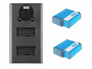 Dvoukanálová nabíječka a dvě baterie SPJB1B Newell DL-USB-C pro GoPro Hero 8