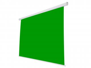 Elektrické motorizované plátno 2,5x3m (zelené)  Ideální pro projektory, výukové kurzy, školení, kanceláře